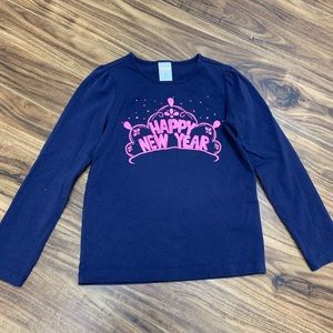 - Gymboree Happy New Year long sleeve t-shirt, girls size 7